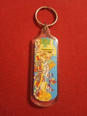 Las Vegas Plastic Souvenir Keychain